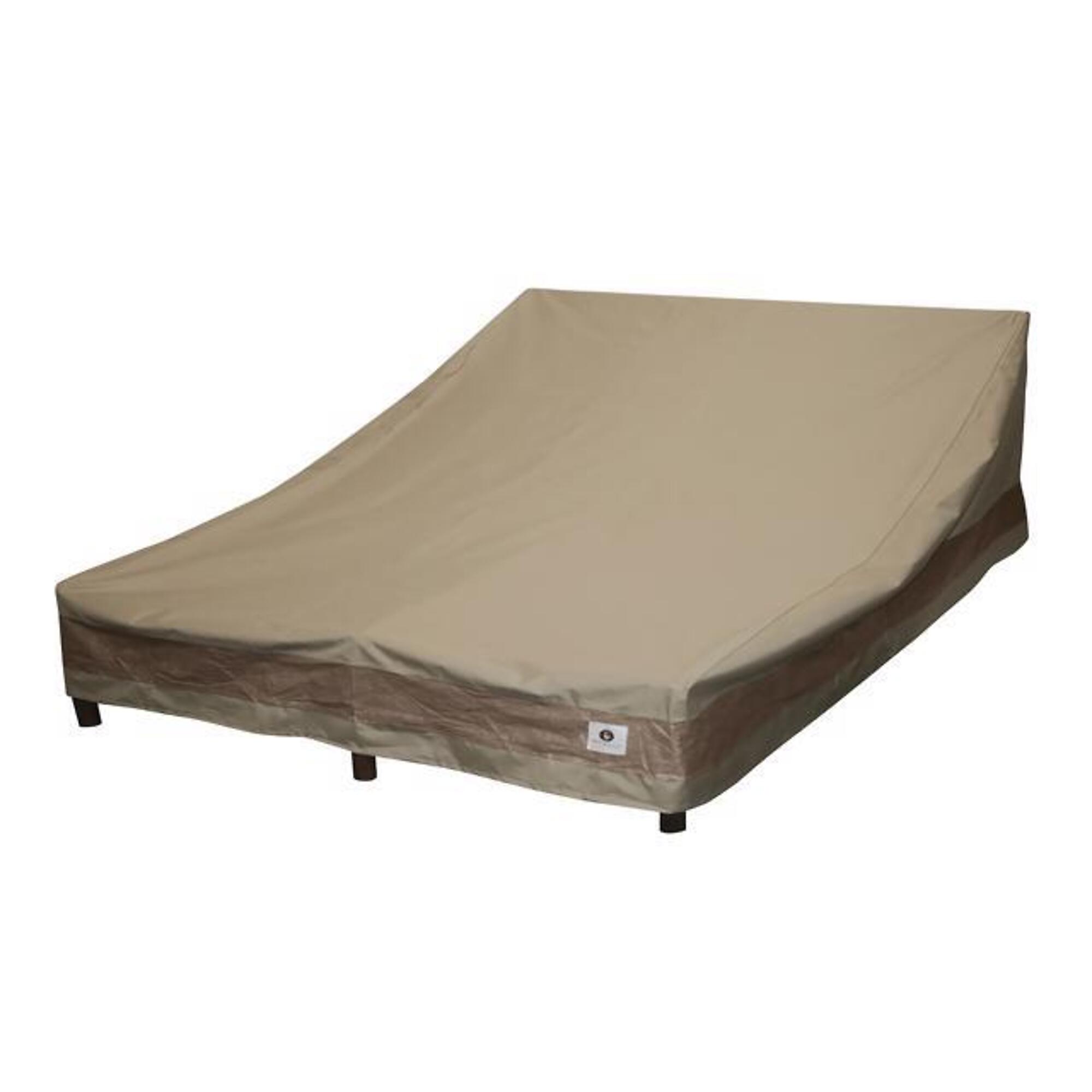 Classic Accessories, Elegant Double Wide Chaise Cvr, Cover Type Chaise, Primary Color Tan, Primary Material Polyester, Model# LCE825732